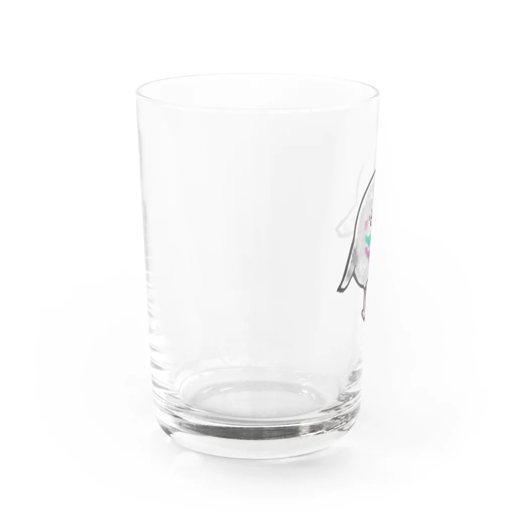 はむたぬぅのハトのぽっぽさん Water Glass :left