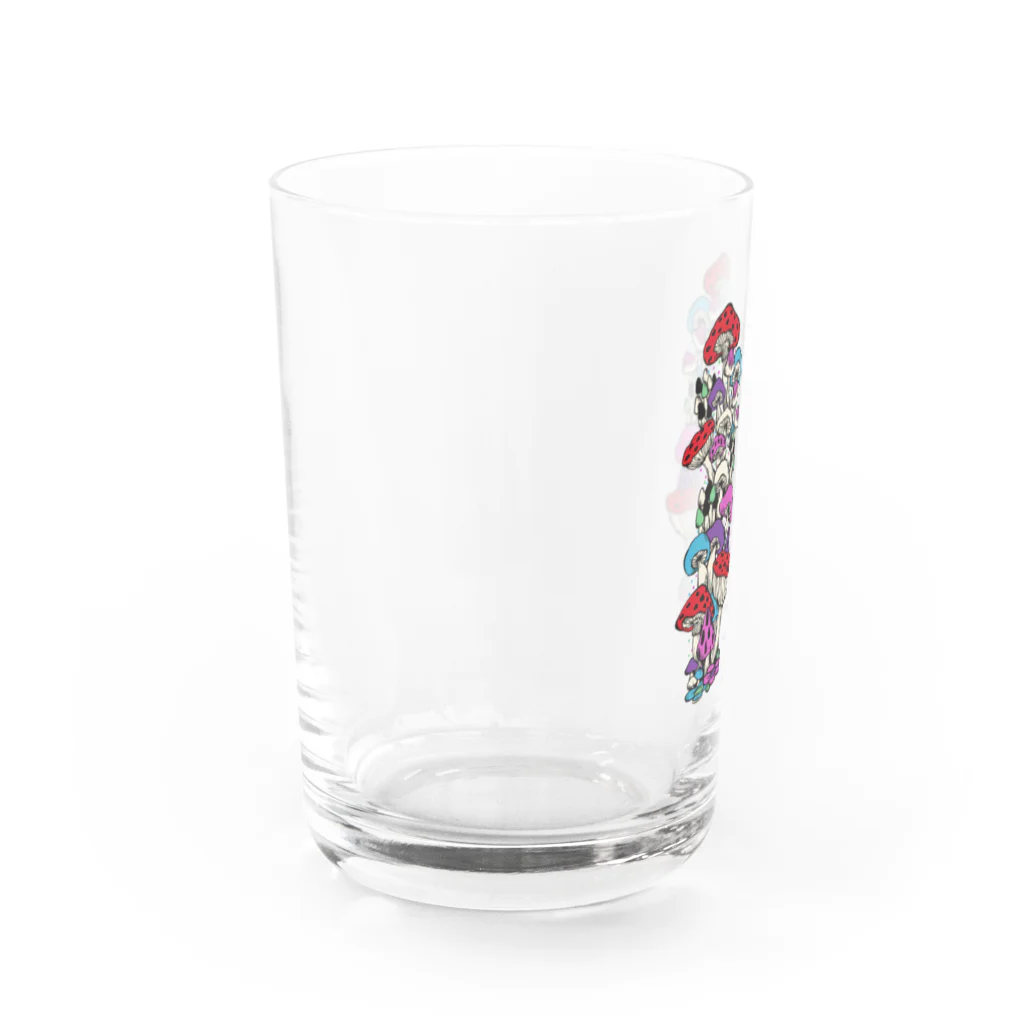 もち粉たまきのもち粉のきのこ Water Glass :left