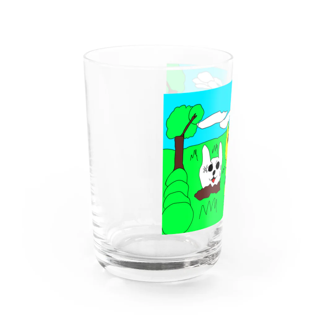 ねことこねこのなつうんどう Water Glass :left