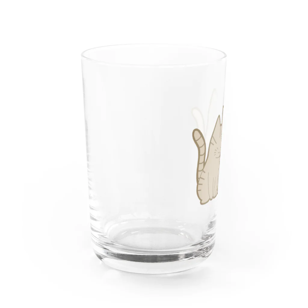 かわいいもののおみせ　いそぎんちゃくの仲良し猫　キジトラ&灰 Water Glass :left