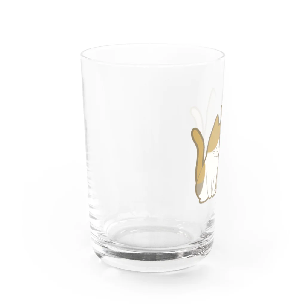 かわいいもののおみせ　いそぎんちゃくの仲良し猫　三毛&灰 Water Glass :left