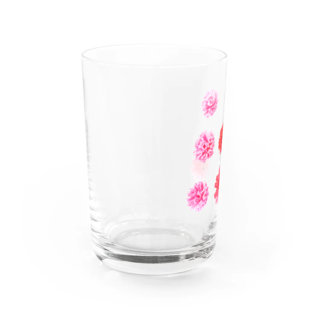 つづみこの赤い花 Water Glass :left