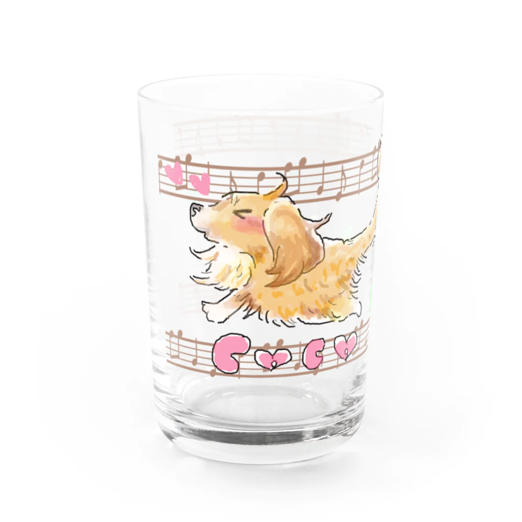 月兎亭のcocoちゃん Water Glass :left