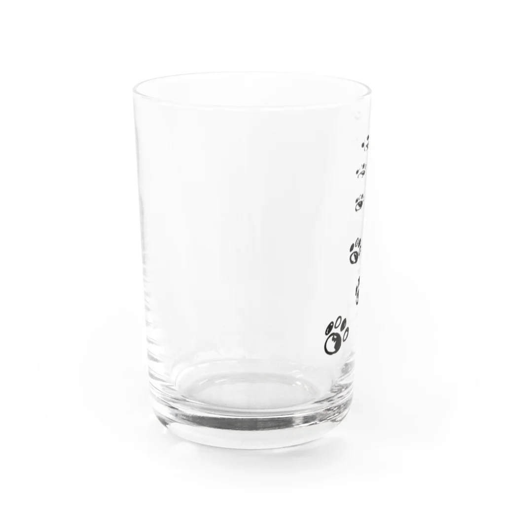 ryota@音楽/絵/英語/笑顔/猫/読書の手書きあしあと Water Glass :left