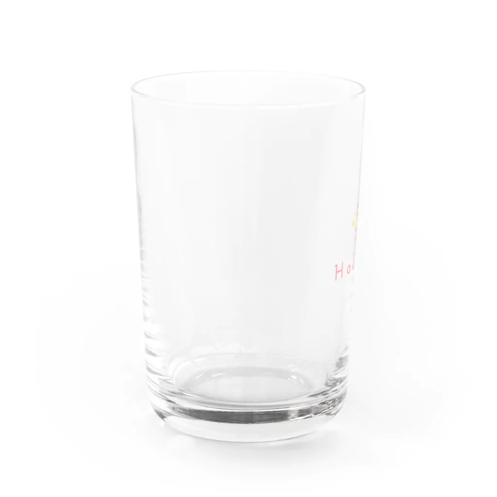 Hachun's closetのグラス　ピンク Water Glass :left