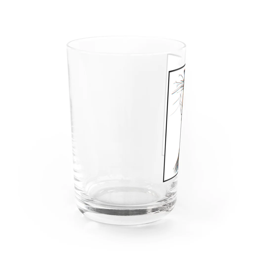 II色々屋さんの電柱の木 フチつき Water Glass :left