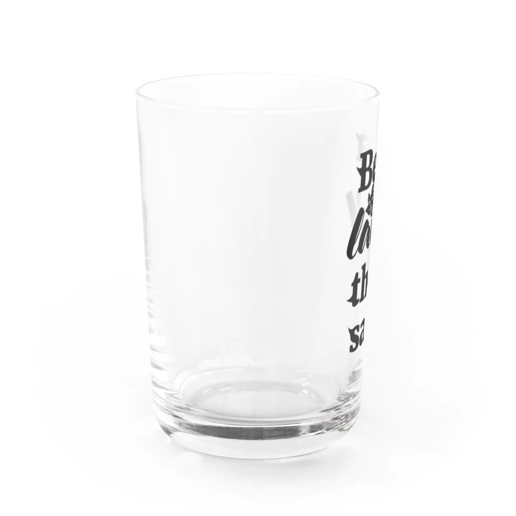 NOBODY754のBe A Lady They Said (Black) Water Glass :left