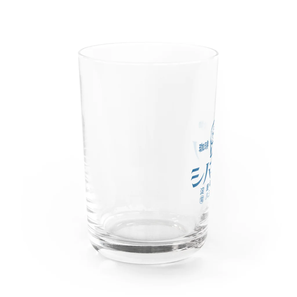 吉田電話 and The DOKKEN THIRSKの喫茶店 シバクソ　お冷やグラス（青） Water Glass :left