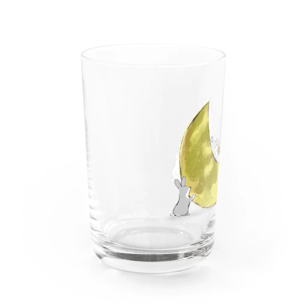 ももろ のベビーうさぎ Water Glass :left