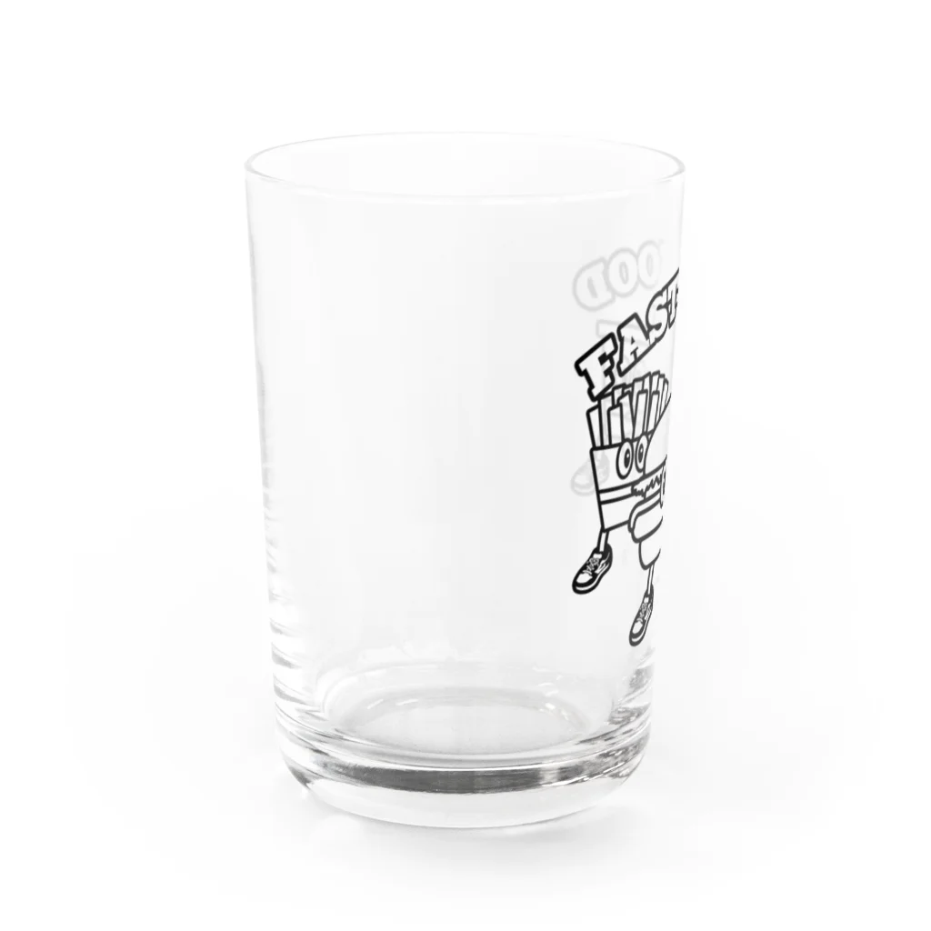 Candy Candyのfastfood_bros Water Glass :left
