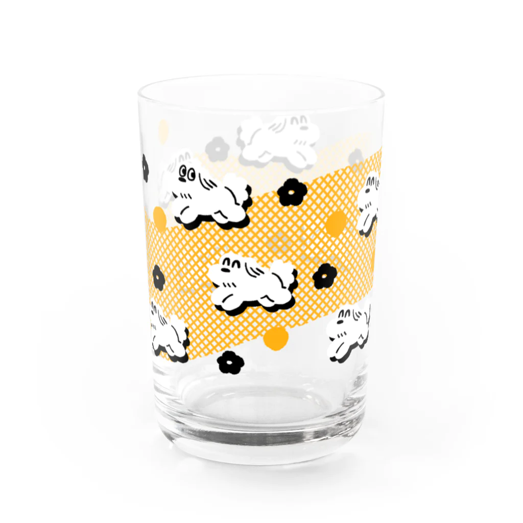 Buonoの走る犬ちゃん Water Glass :left