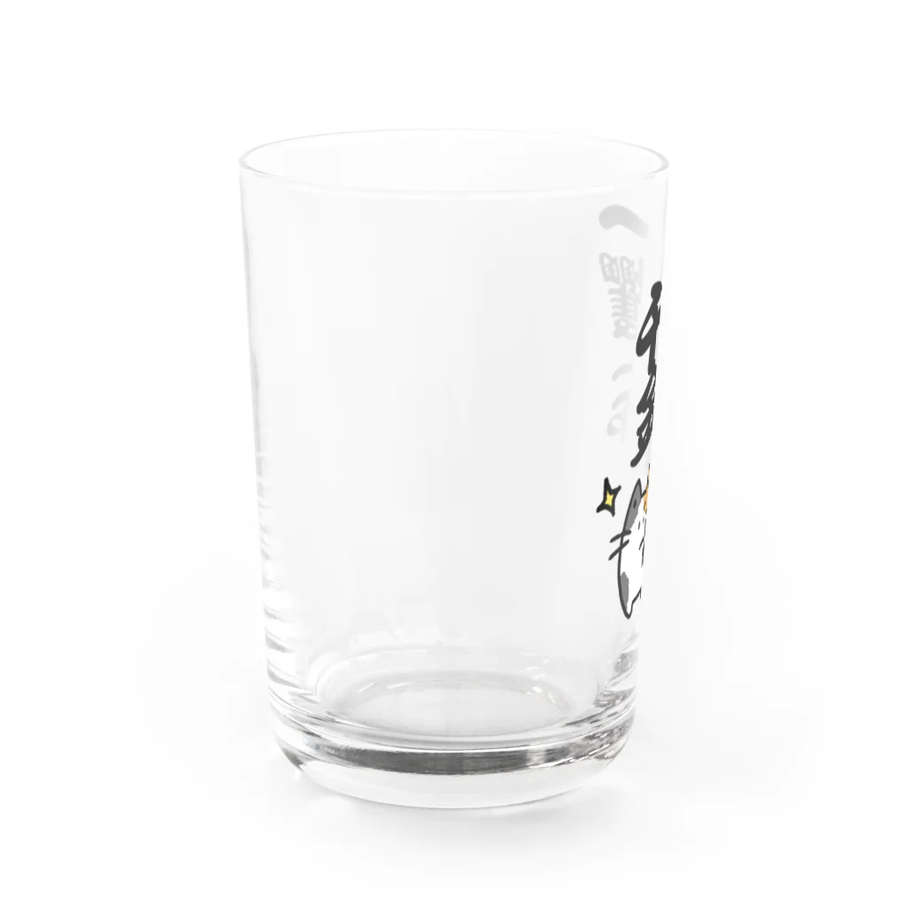 mii spaceのまるねこみけ Water Glass :left