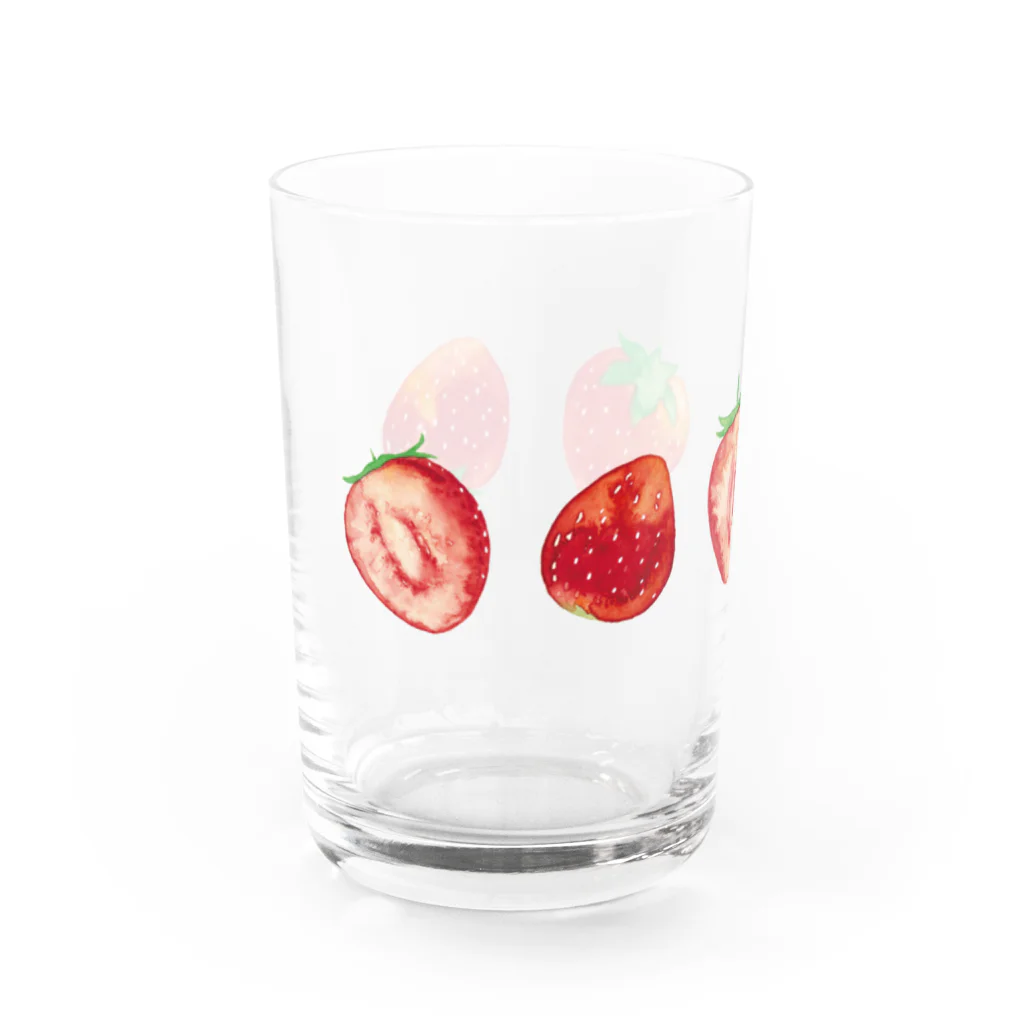 さとろくのいちごグラス Water Glass :left