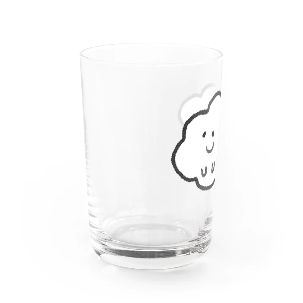 アジサイの織のもくもさん Water Glass :left