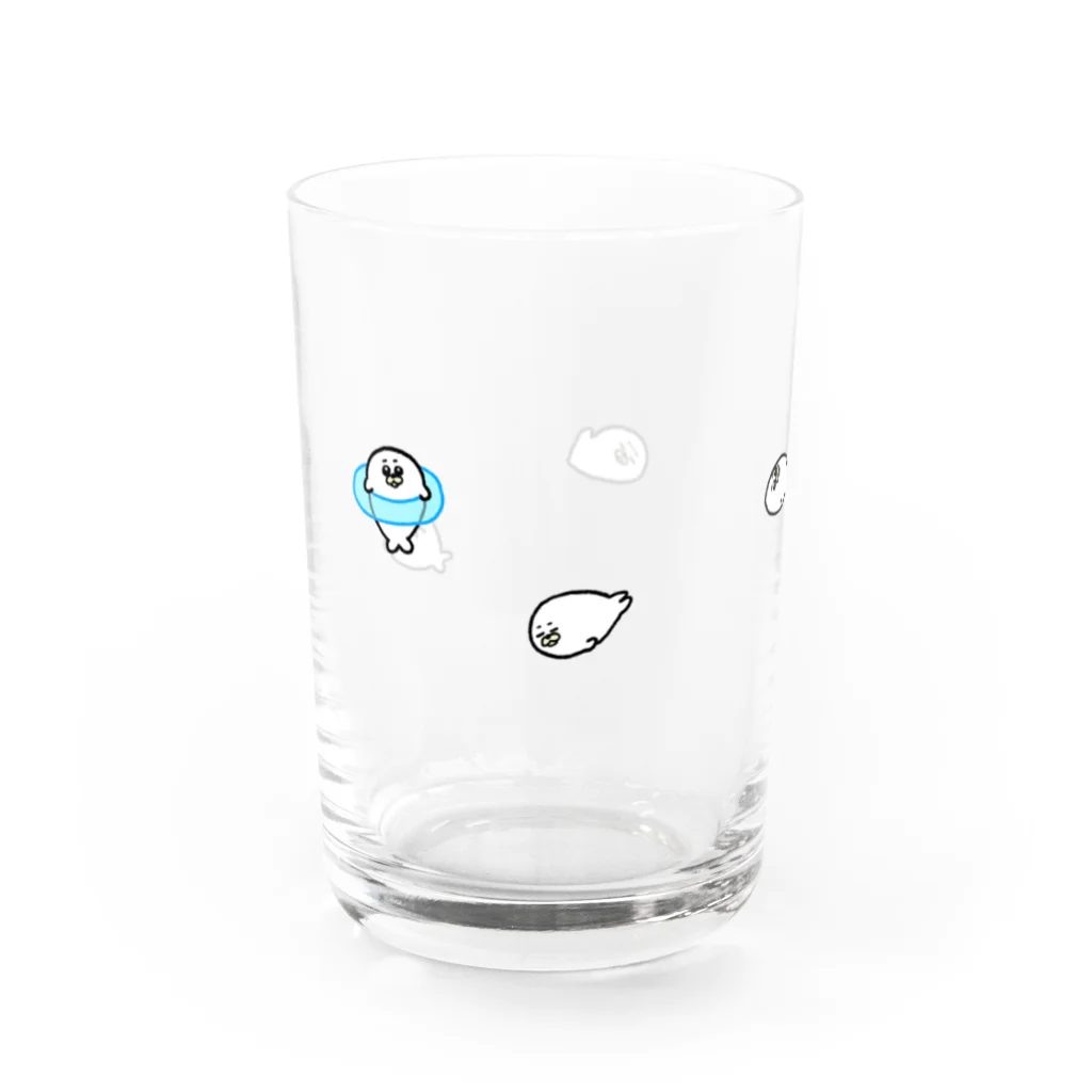 蓬来燕のぷかぷかあざらし Water Glass :left