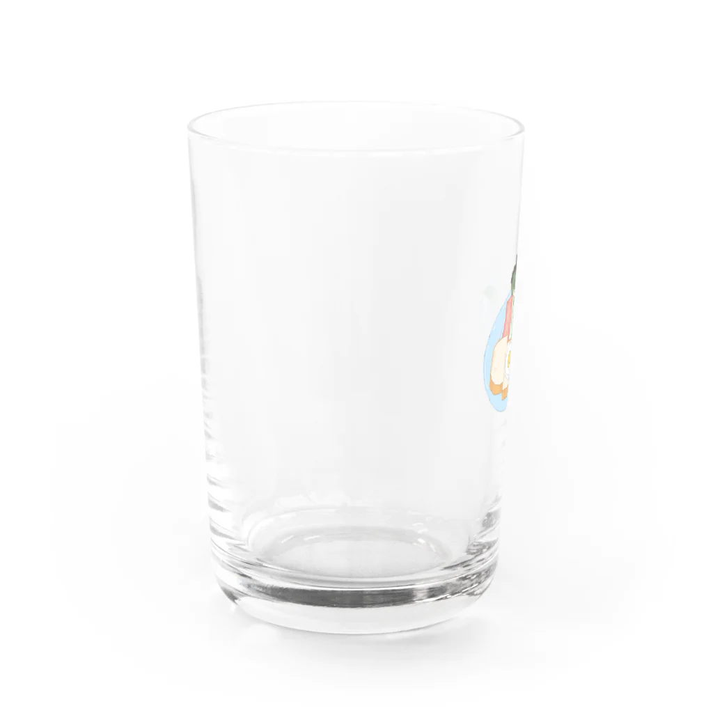 山田オートミールのモーニング Water Glass :left