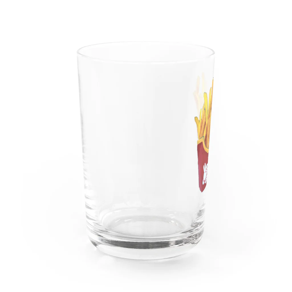 ヨシサコツバサのSTAY HOMEポテトフライ Water Glass :left