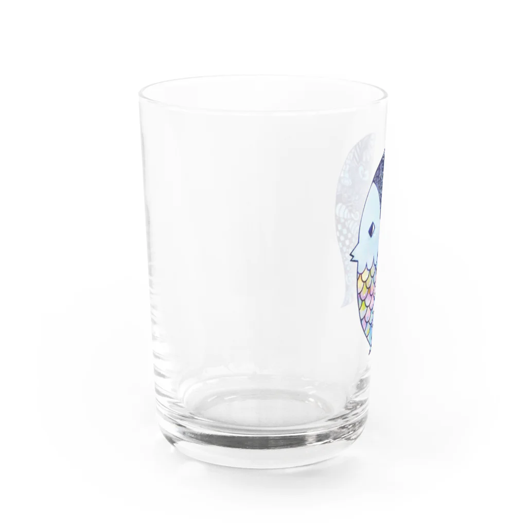 みあおのパターンアート アマビエ様 Water Glass :left