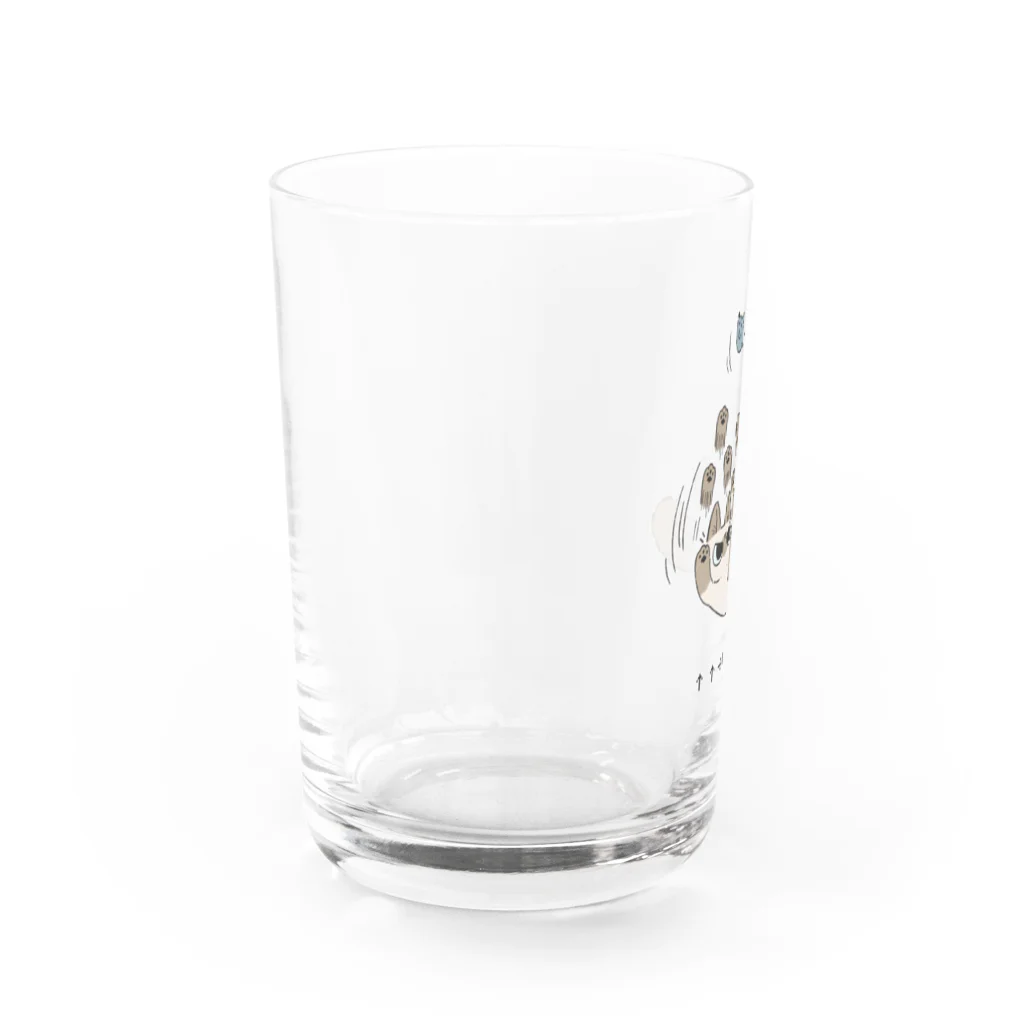 のべ子のbigニャババあずきさん Water Glass :left