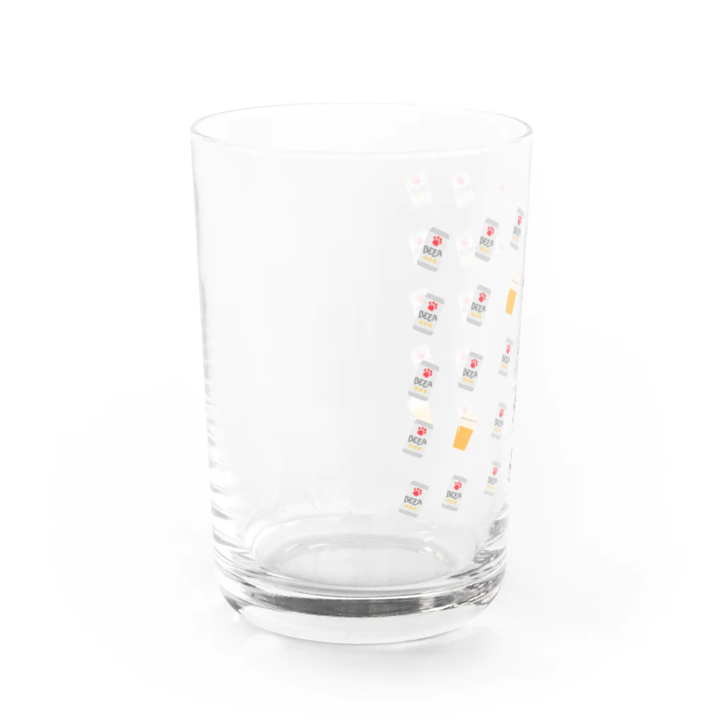 sweet sakeの肉球印のビール Water Glass :left