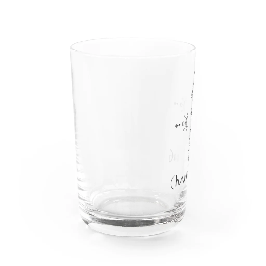 SANKAKU DESIGN STOREの宇宙からの交信。CHANNELING.A 黒 Water Glass :left