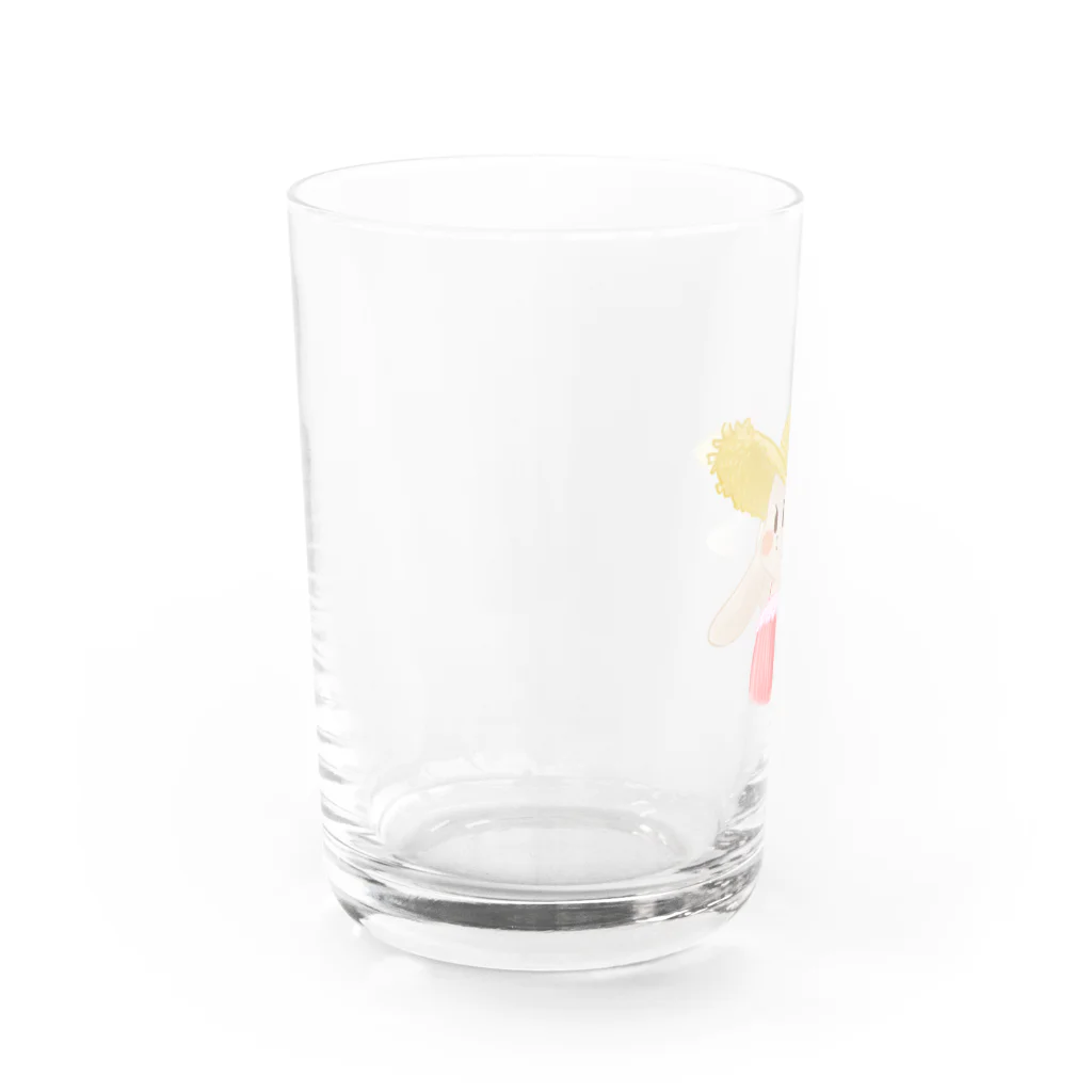 あんころの麦わらうさちゃん Water Glass :left