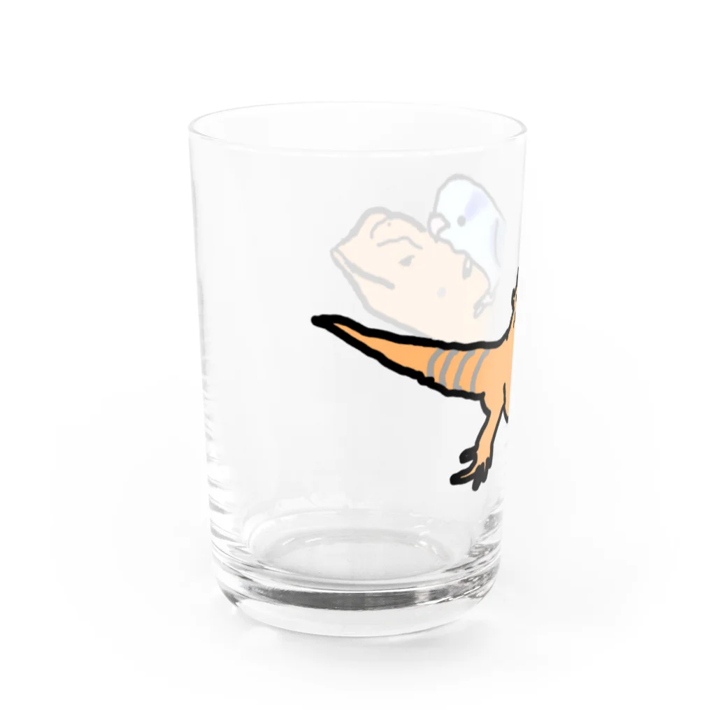 mamemameのまめるりは Water Glass :left