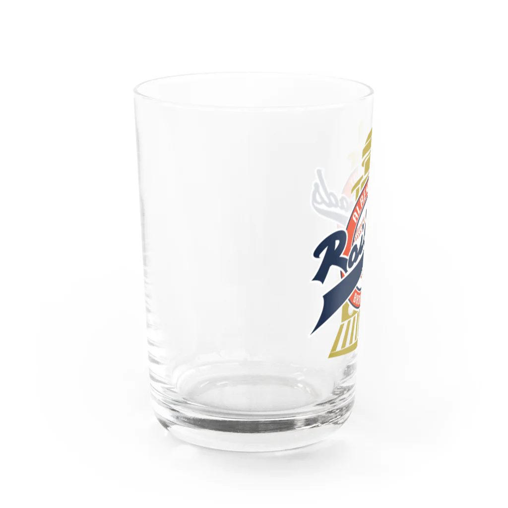 PoooompadoooourのRailroadsロゴ Water Glass :left