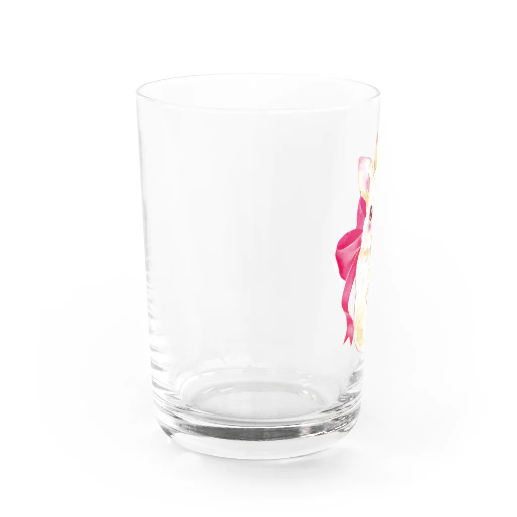 しず華＊(カラー･リボンボン)のぬいぐるみぎゅっ Water Glass :left