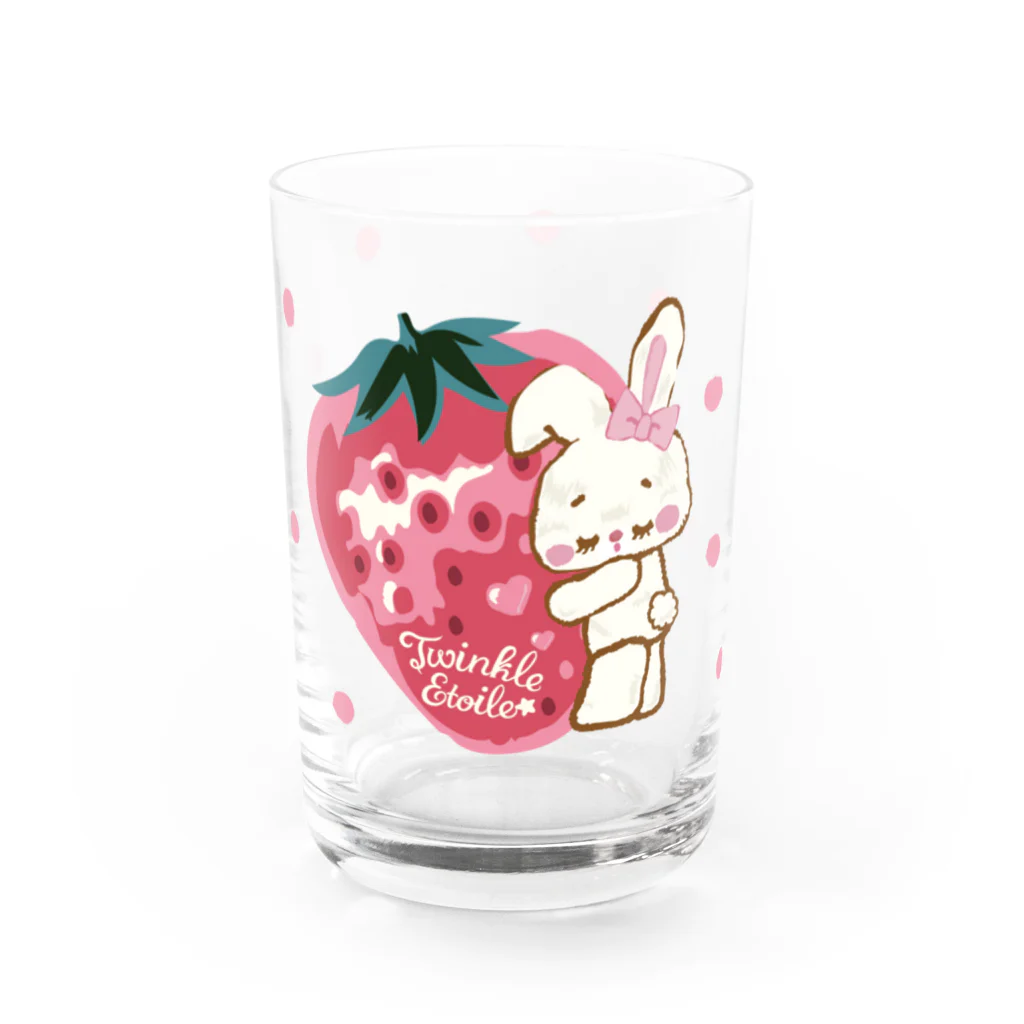 TwinkleEtoileのいちごうさぎのグラス Water Glass :left