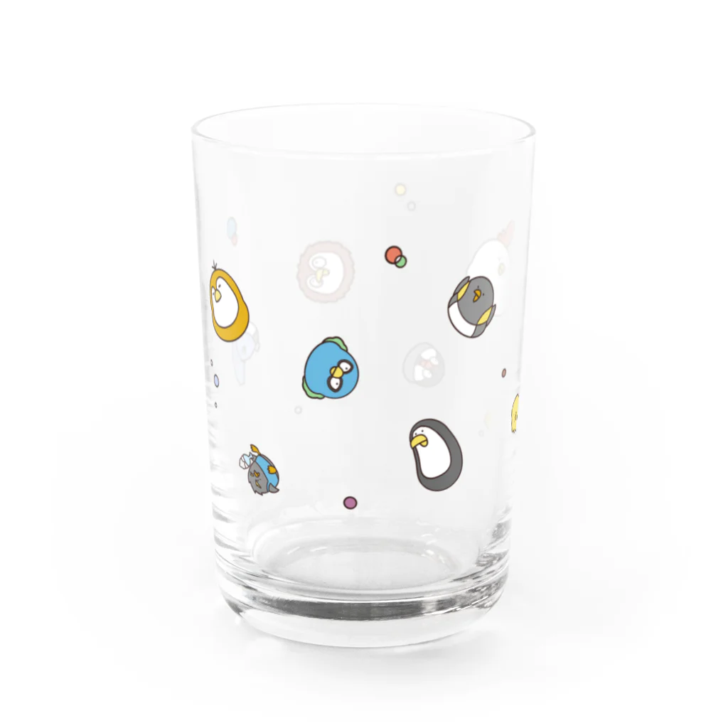 毎日でぶどり🐔🐤のズメックグラス Water Glass :left