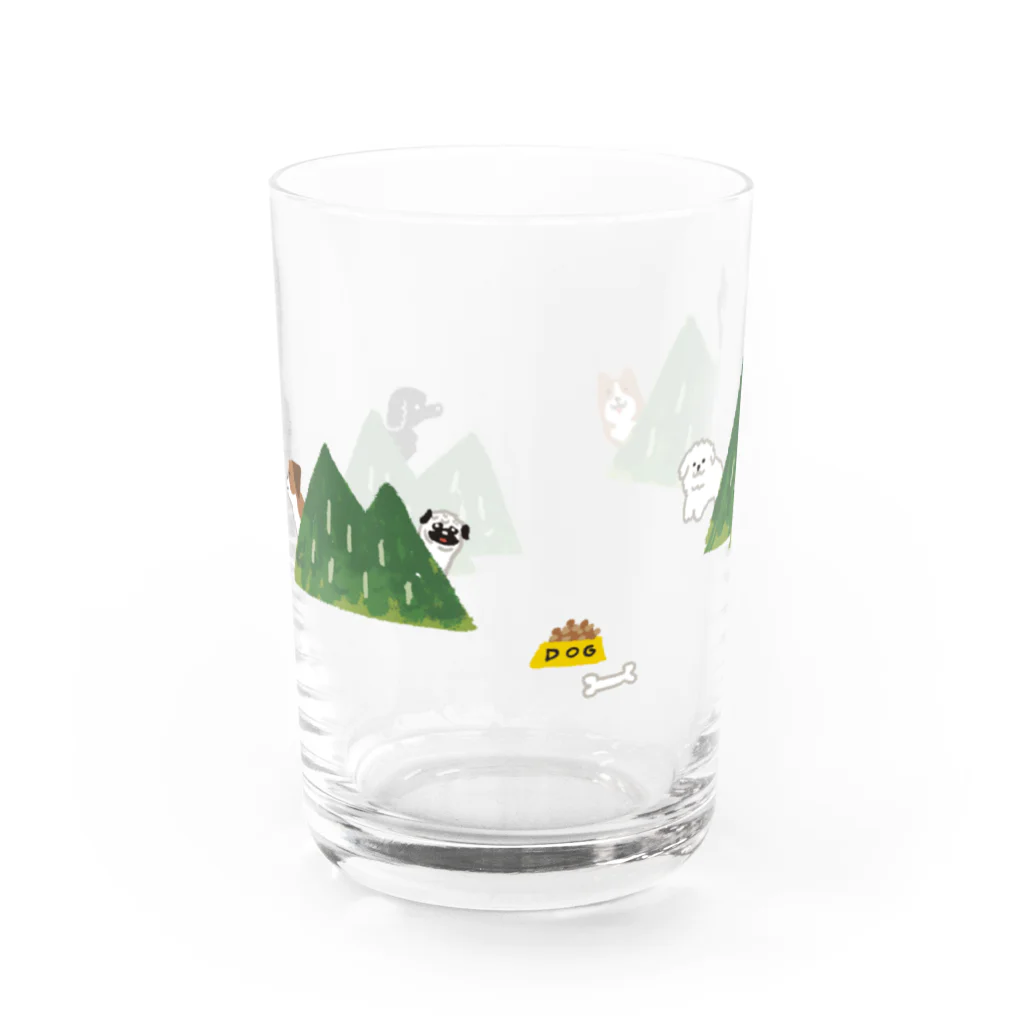 たかはしみどりの山と犬たち Water Glass :left