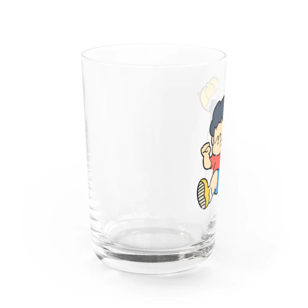 あきた あもうの飛出注意くん Water Glass :left