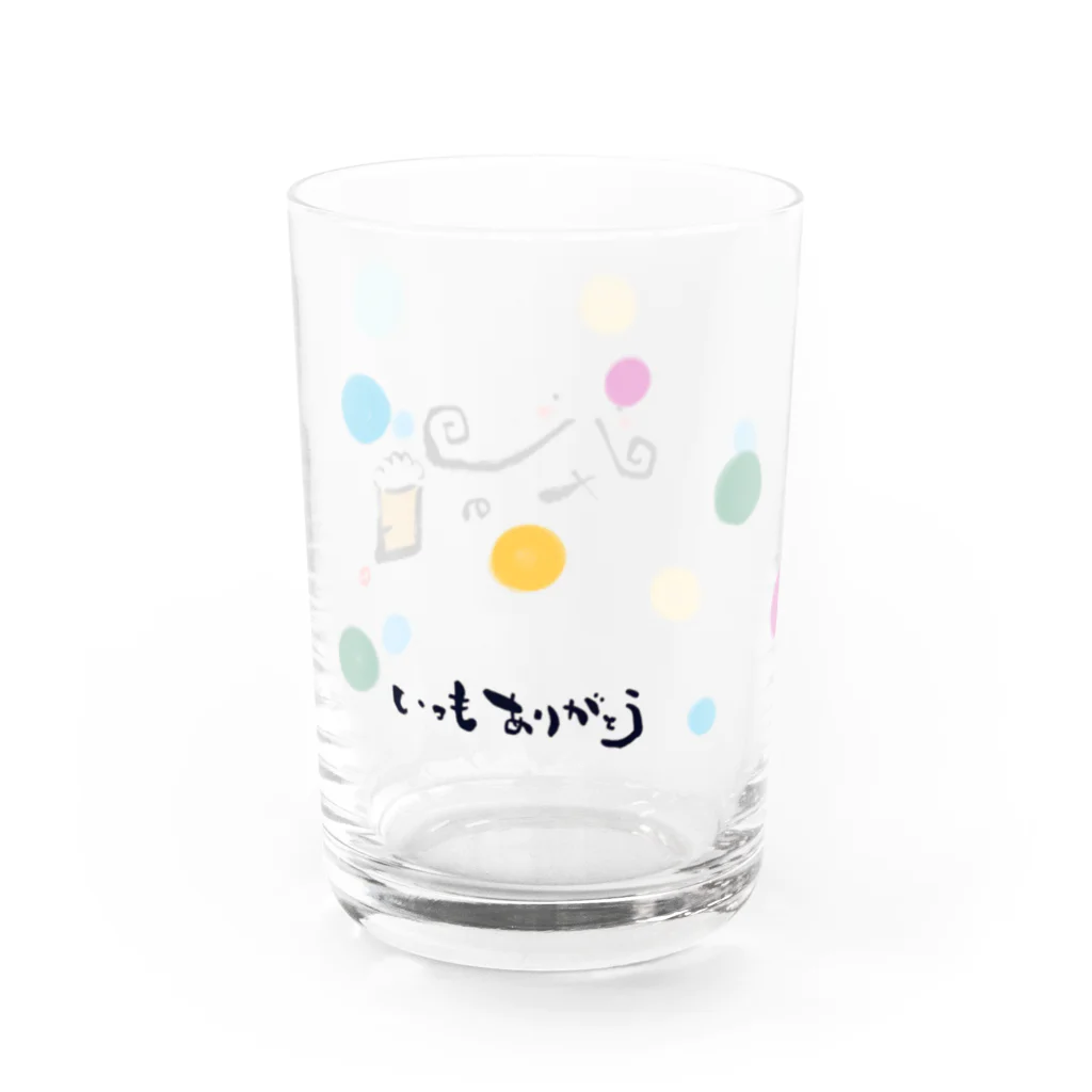 mint shopのお父さんありがとう《筆文字》 Water Glass :left