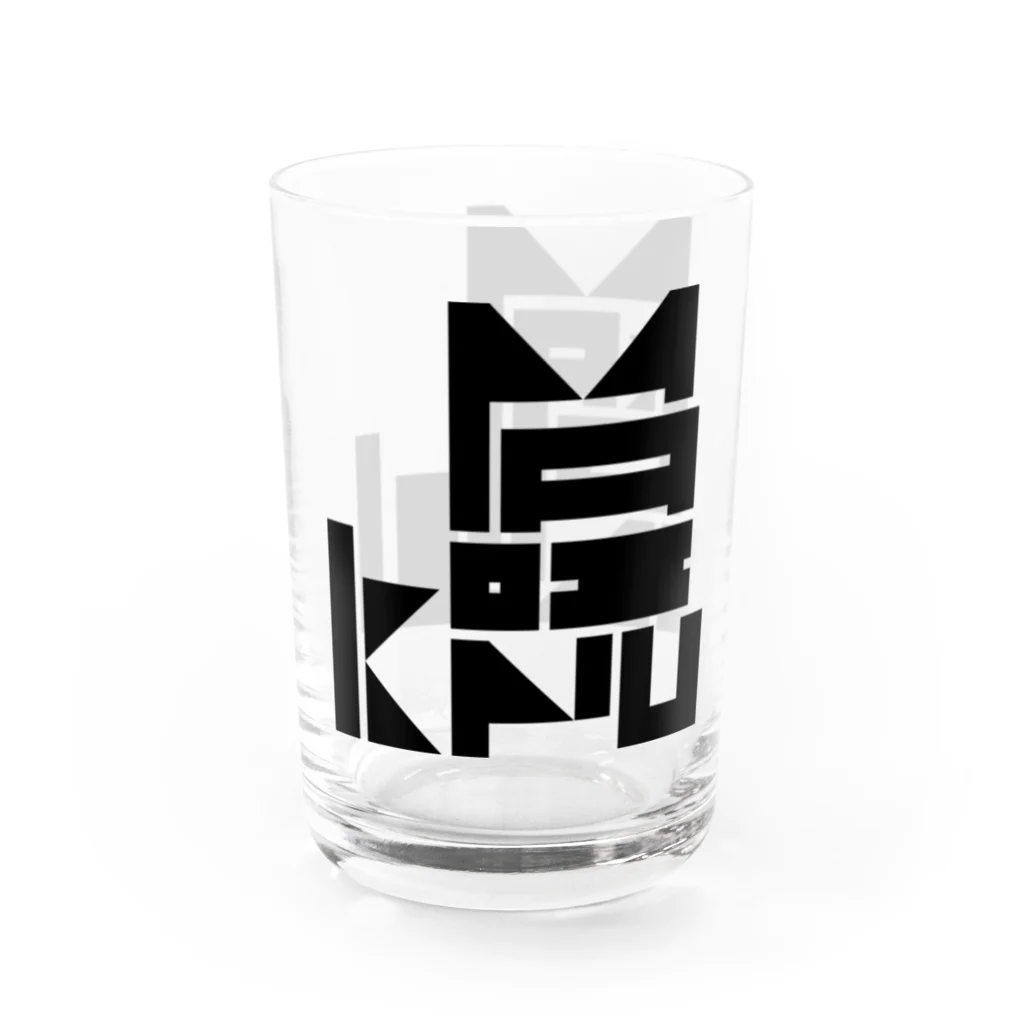 1110graphicsのKOMAINU / 狛犬 Water Glass :left