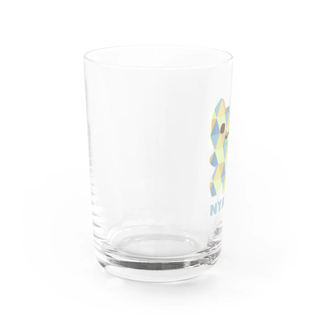 NYACHA&BOOCHAのさんかくガラガラにゃーちゃ、 Water Glass :left