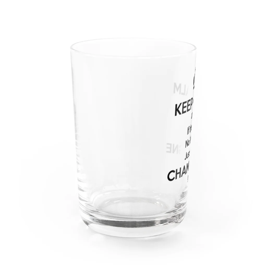 スペィドのおみせsuzuri支店のばぶばぶ！ (whitebody) Water Glass :left