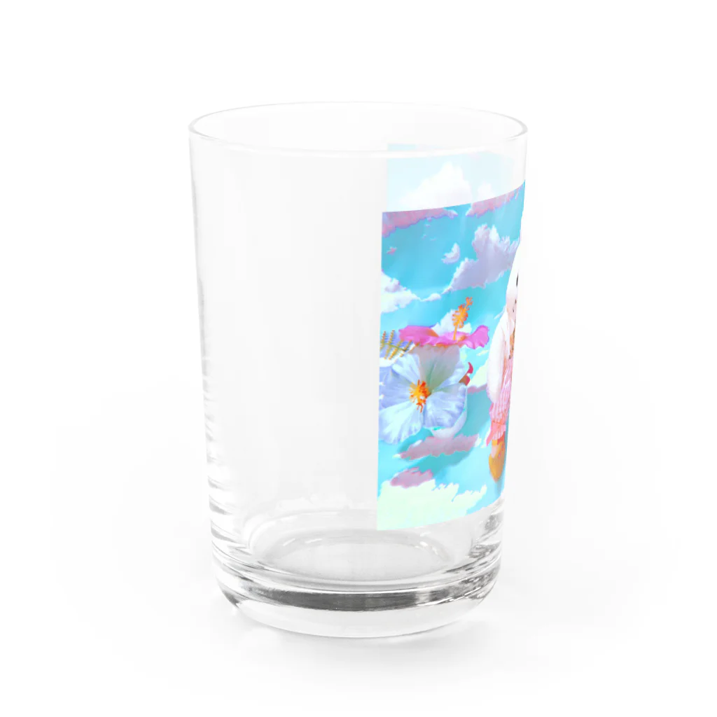 くまきちショップやさんのくまきちの夏休み Water Glass :left