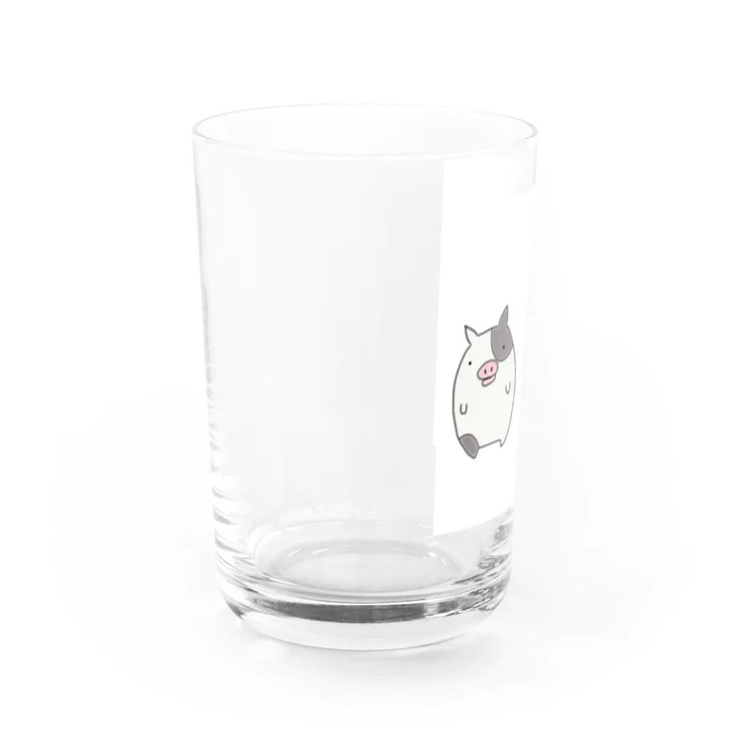 日向さおり&をりん出逢って3秒でプチ出陣の食っちゃ寝ぶーぶーもーもー Water Glass :left