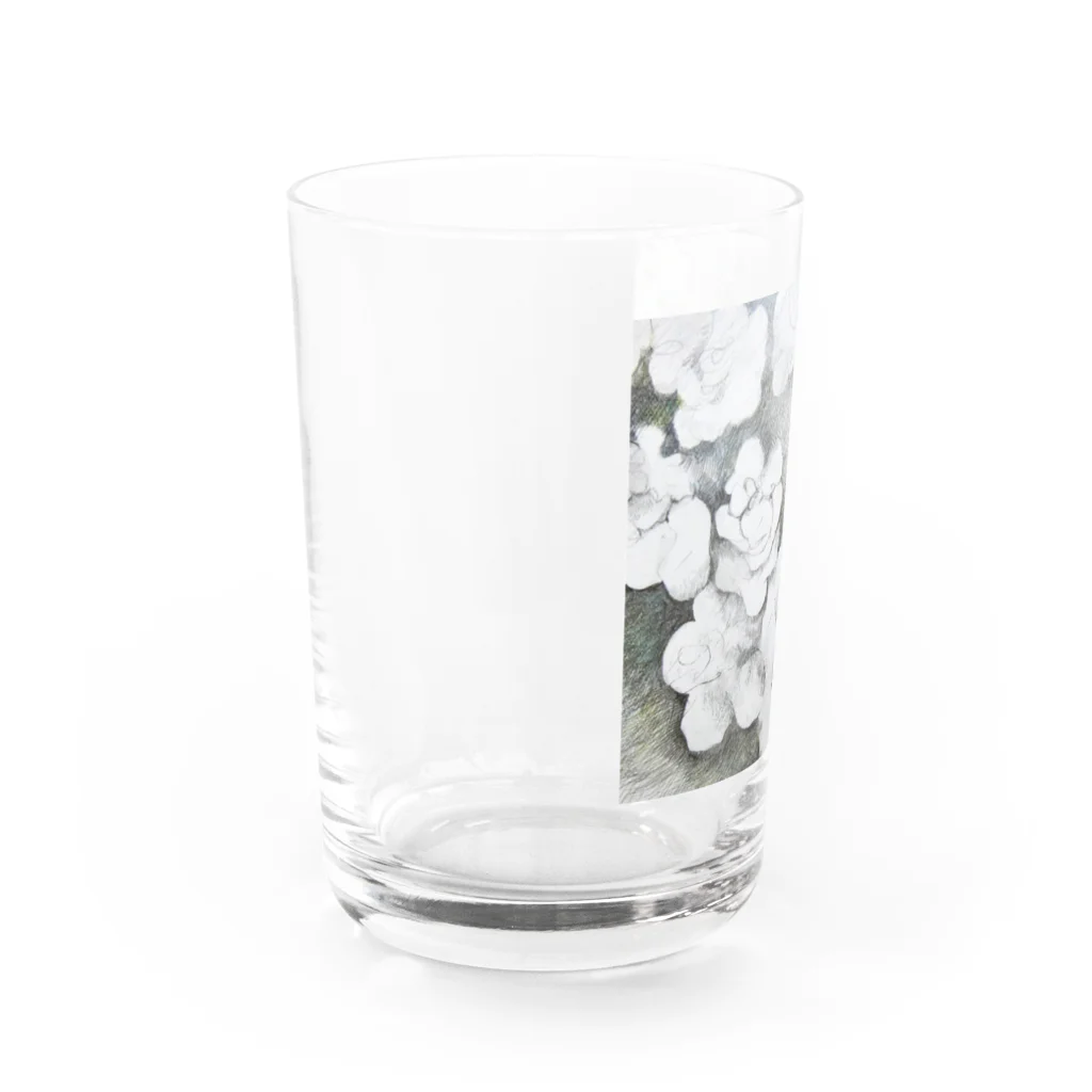 sakamichi_goodsの咲いてる（部分） Water Glass :left