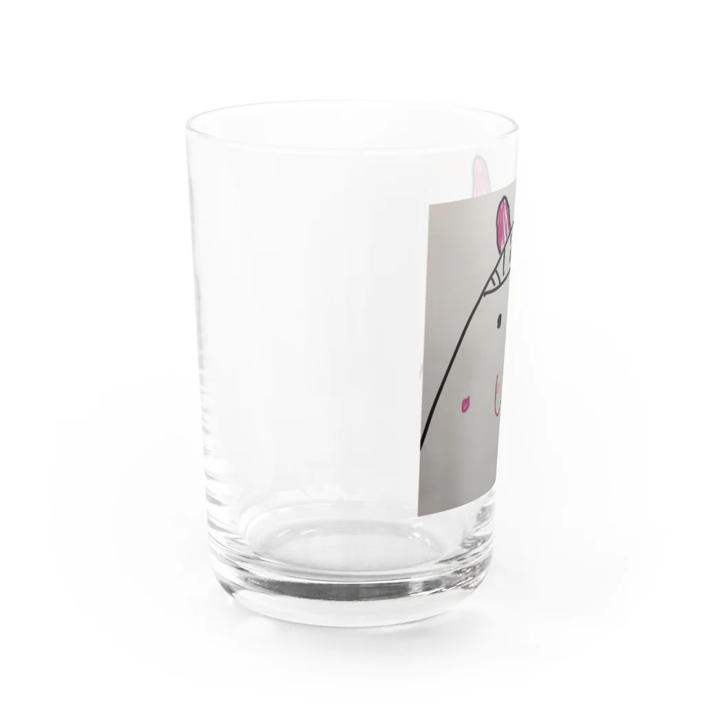 pooontanのうさ子ちゃん Water Glass :left