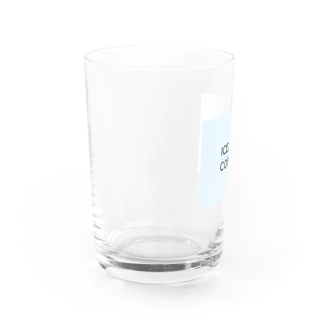 Tシャツ大好きっ子クラブのiceland cookies Water Glass :left