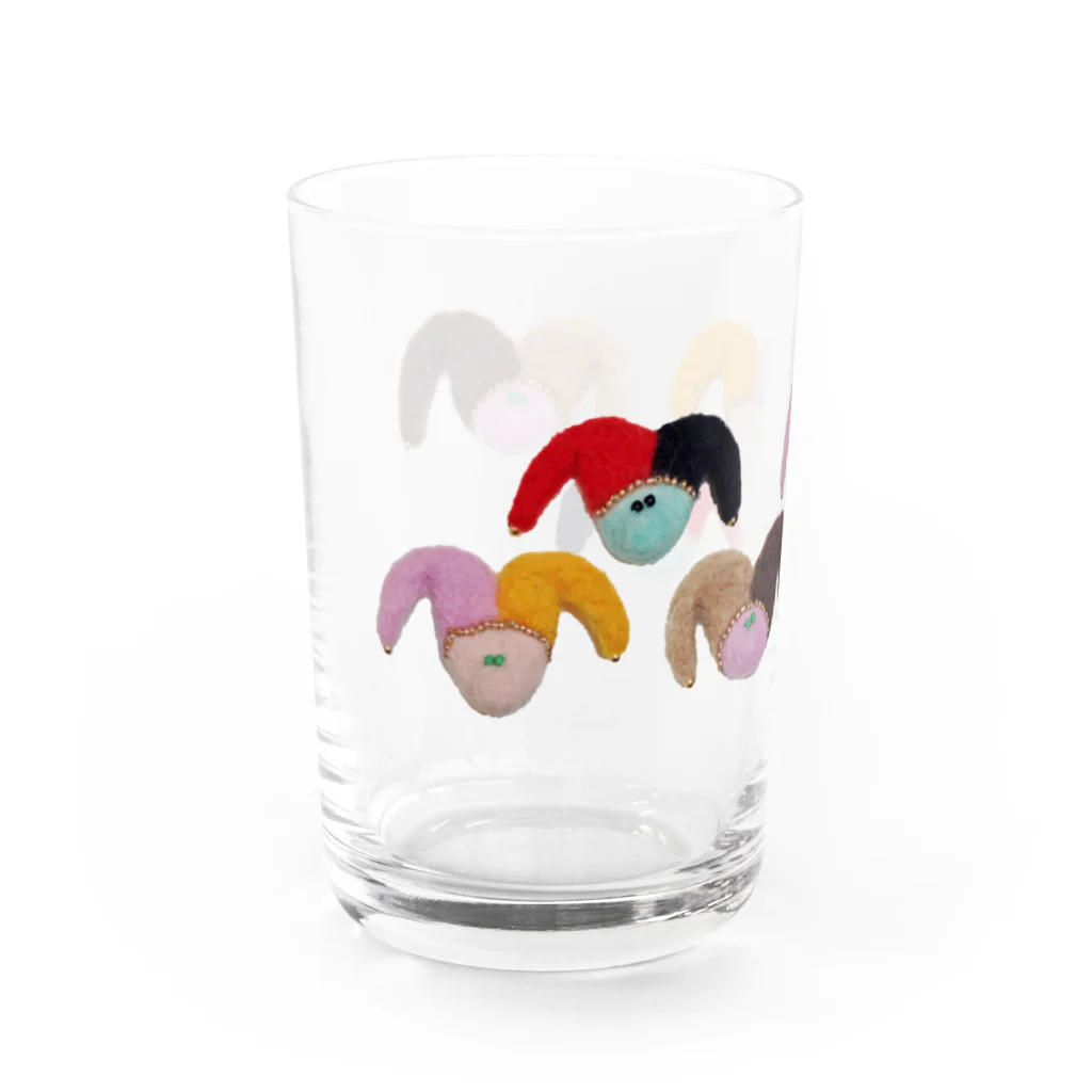 猫のウロコのピエロたち Water Glass :left