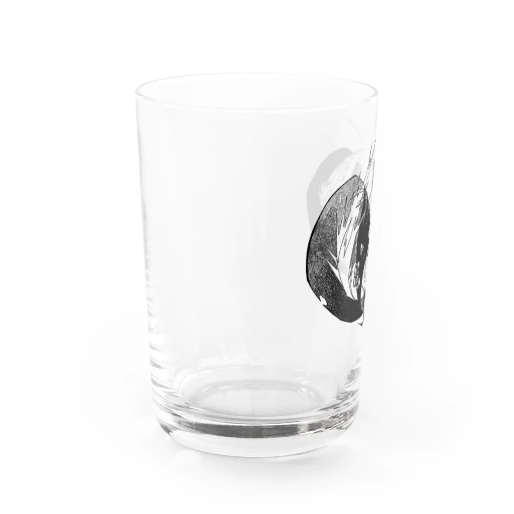平井肉助(Rudy)の抽象画グラス第二弾 Water Glass :left