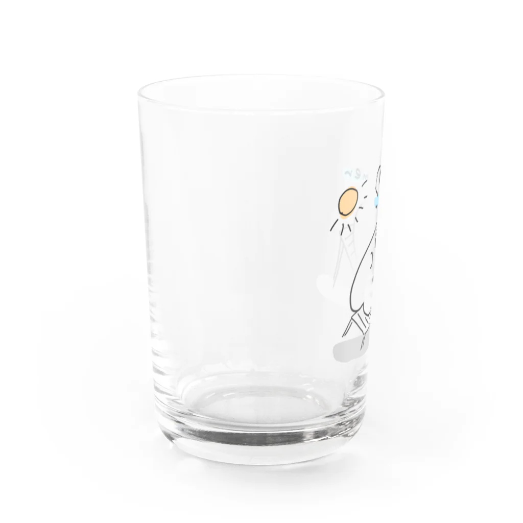 ArteCraftのおばけだって日焼けしたい Water Glass :left