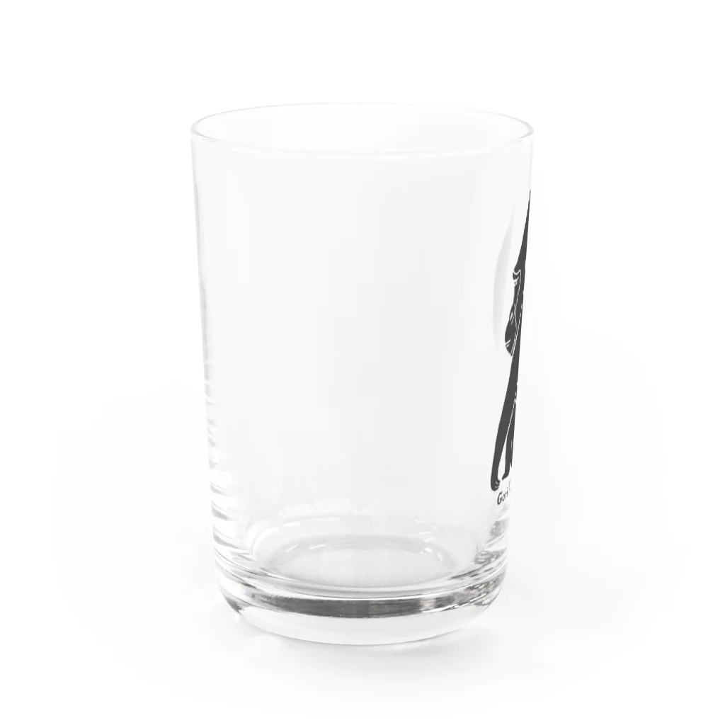 hossy nakkieのゴリラのゴッさんメイン Water Glass :left