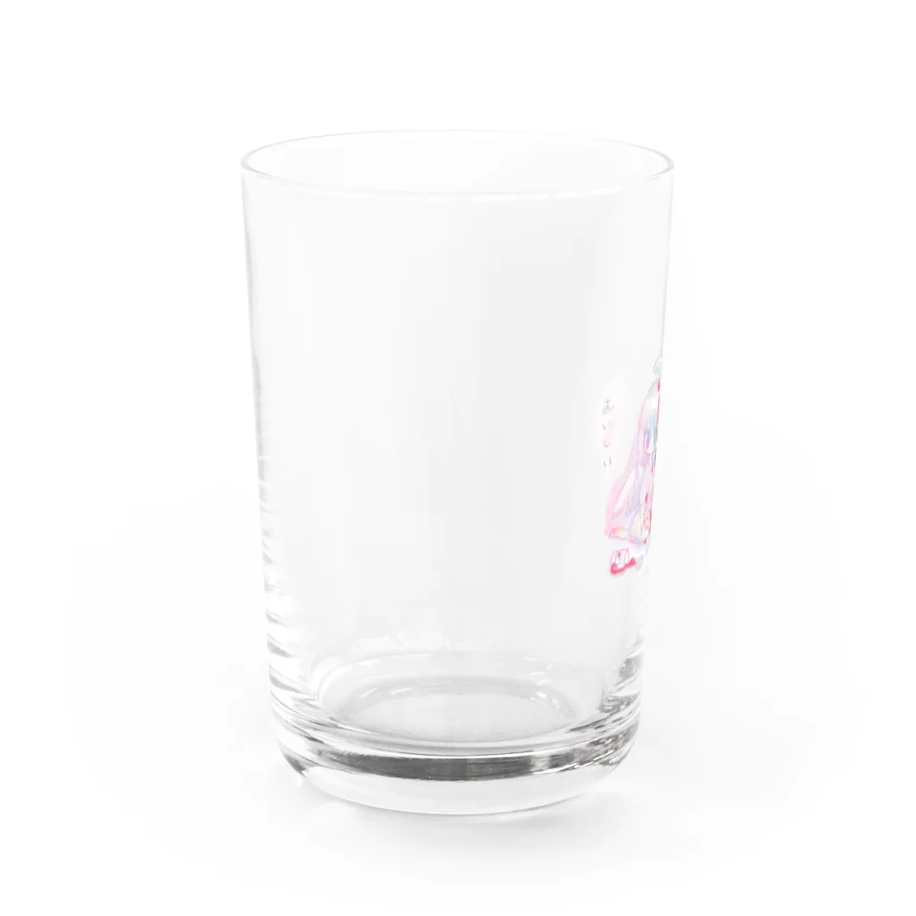 猫と睡眠薬の苺ジャム天使 Water Glass :left