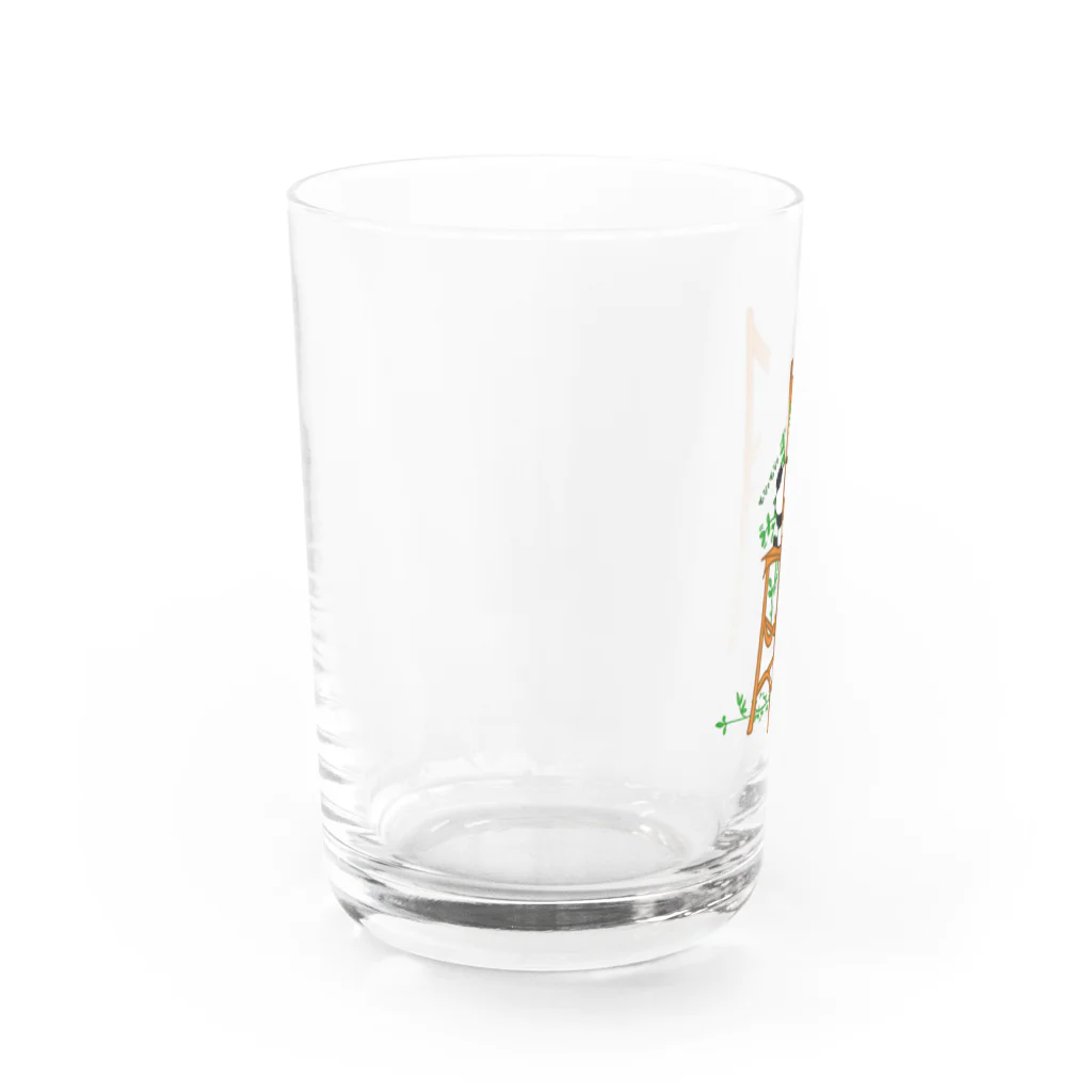 ぐずぐず夫の店のモシャモシャ食う子パンダ Water Glass :left