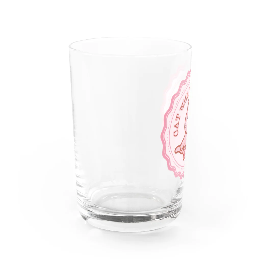 夙川育ち＠ネットショップのCAT WITH YOU Water Glass :left