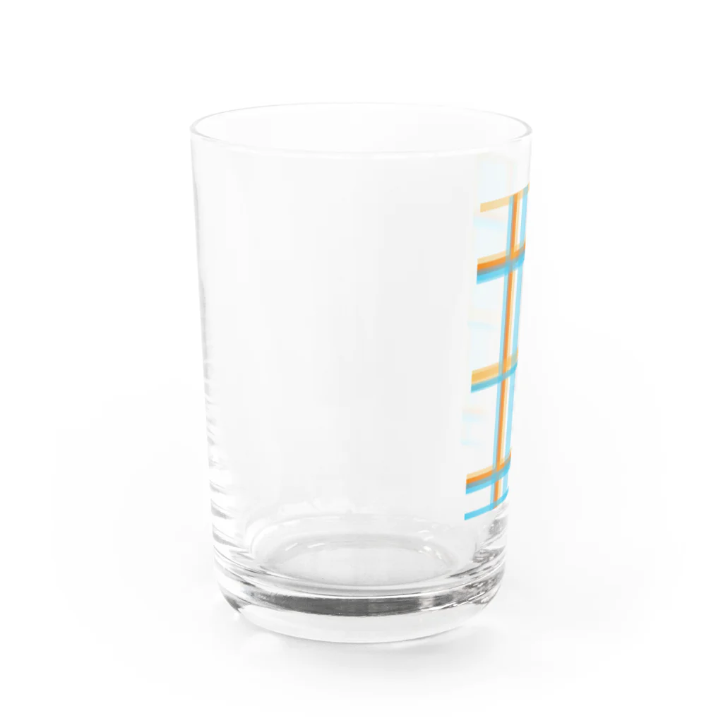 こんぶやの夏の風景　透明 Water Glass :left